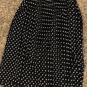 J.Crew polka dots pleated skirt